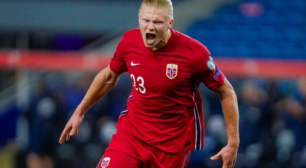 Haaland, atacante da Noruega