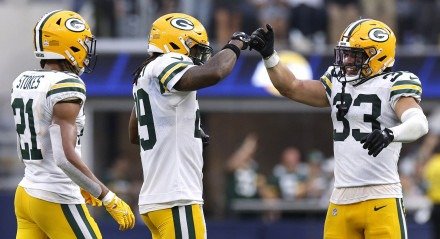 Imagem dos jogadores do Green Bay Packers