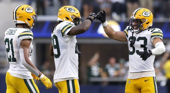 Imagem dos jogadores do Green Bay Packers