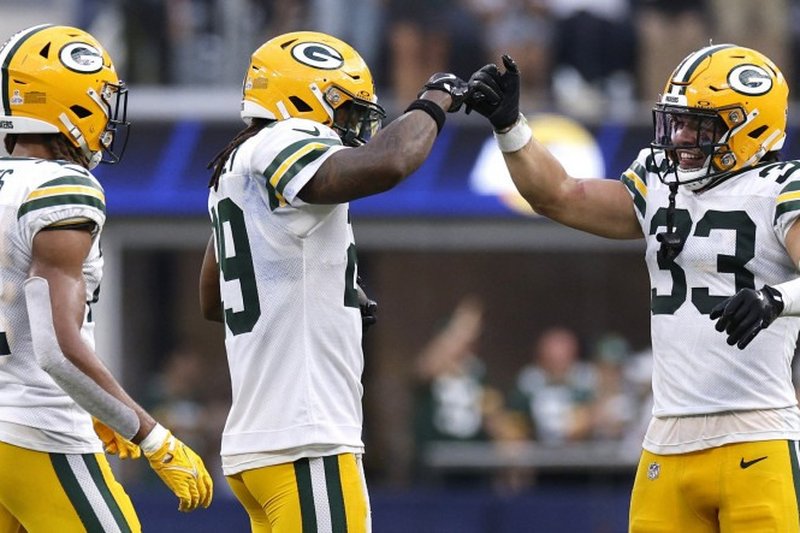Imagem dos jogadores do Green Bay Packers