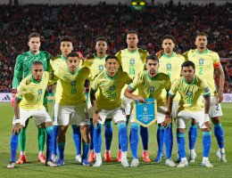 Time titular da Seleção Brasileira na vitória sobre o Chile