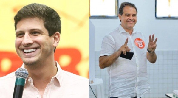 João Campos participa de ato político ao lado de candidato do PT