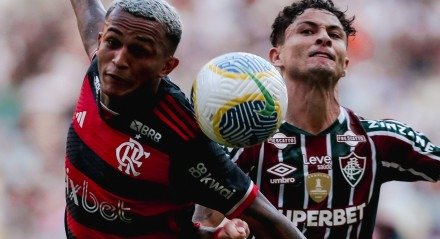 Imagem do duelo entre Flamengo x Fluminense