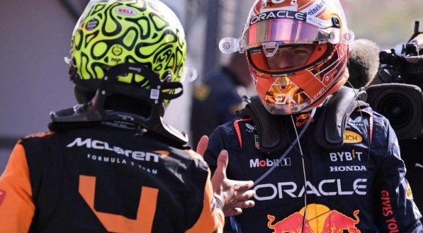 Imagem de Lando Norris e Max Verstappen