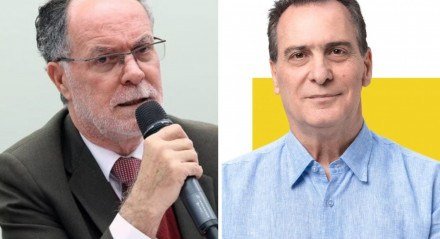 Imagem dividida entre os dois candidatos a prefeito de Piracicaba, do 2° turno