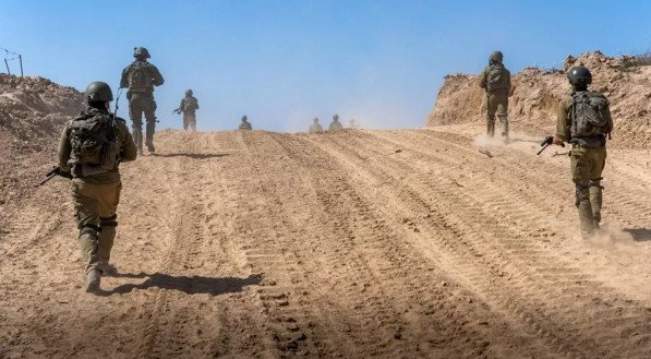 Soldados israeleses na Faixa de Gaza