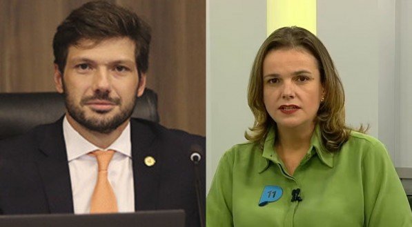 Tiago Amaral (PSD) e Profa. Maria Tereza, do PP