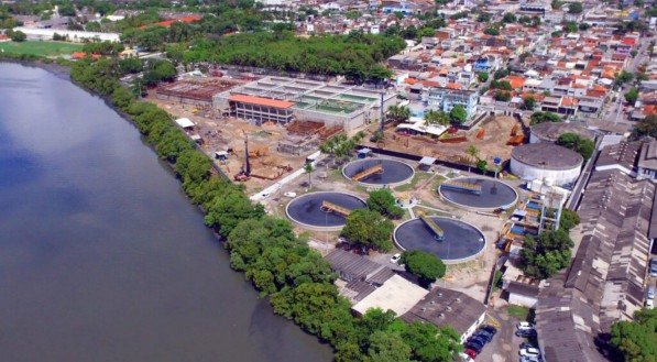 Estação da Cabanga Estação receberá 1.000l/s, processando 48% de todo o esgoto coletado do Recife