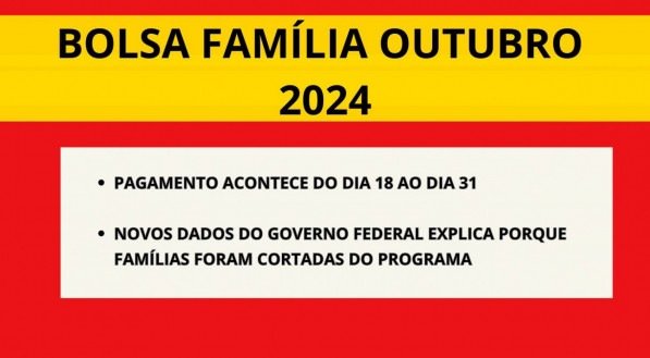 Imagem com detalhes do pagamento do benefício de outubro