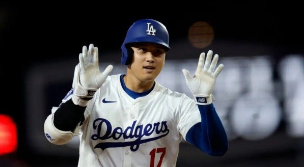 Imagem de Shohei Ohtani, jogador do Los Angeles Dodgers, da MLB
