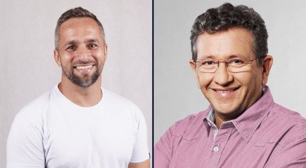 Imagem dos candidatos a prefeitura de Camaçari, Caetano (PT) e Flávio (UNIÃO), que disputaram o segundo turno da cidade no dia 27 de outubro
