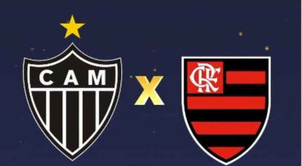 Escudos de Atlético-MG e Flamengo, finalista da Copa do Brasil 2024
