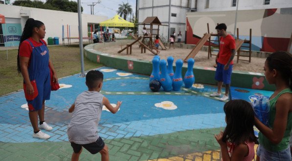 Caravana da TV Jornal no Compaz Dom Helder Câmara, no Coque