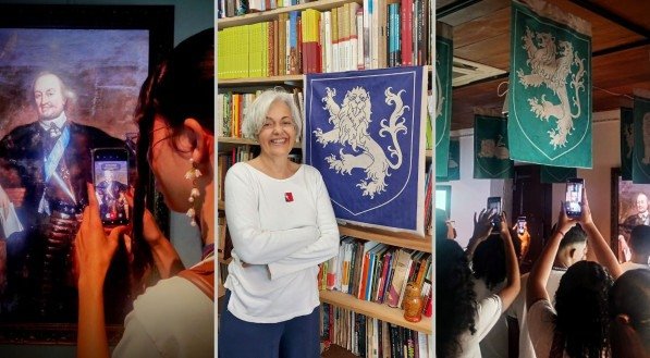 Imagems da exposição "Um Leão na Paisagem", que celebra o lançamento do livro homônimo da designer Gisela Abad, está em cartaz no Museu da Cidade do Recife até o dia 3 de novembro