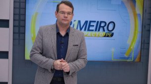 Thiago Raposo apresenta o programa Primeiro Impacto PE, na TV Jornal