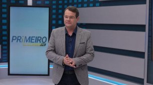 Thiago Raposo apresenta o programa Primeiro Impacto PE, na TV Jornal