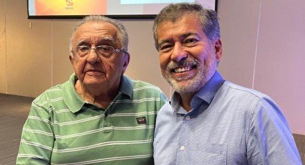 João Carlos Paes Mendonça, presidente do Grupo JCPM e Cláudio Alcoforado, presidente da Sucesu no lançamento do livro 