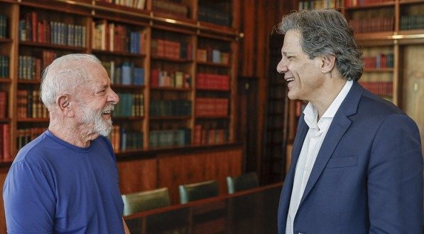 Presidnete Lula com Fernando Haddad