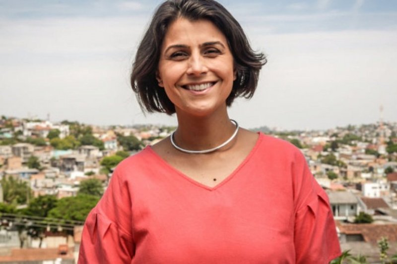 Imagem da ex-deputada federal Manuela d'Ávila