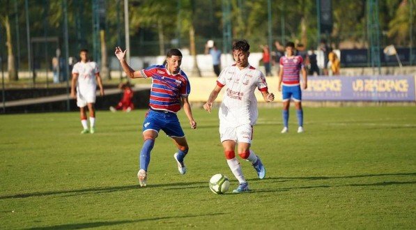 Imagem do jogo entre Fortaleza x Náutico válido pela 1ª fase da Copa Atlântico 2024