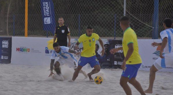 Brasil x Argentina - amistoso de Beach Soccer