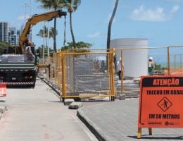 Trânsito: Obras na orla provocam mudanças na circulação da Avenida Boa Viagem, no Pina