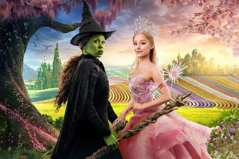 "Wicked" conta a história de Elphaba (Cynthia Erivo) e Glinda (Ariana Grande).