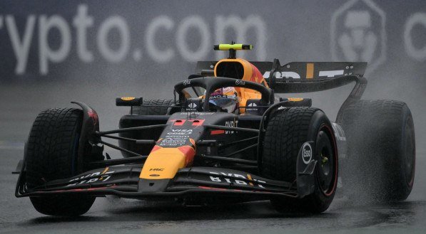 Imagem do carro de Sergio Pérez na Red Bull