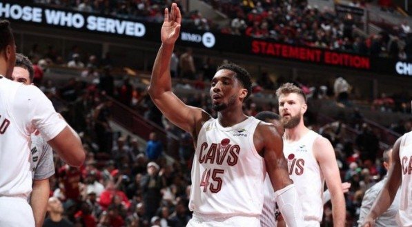 Imagem de Donovoan Mitchell, jogador do Cleveland Cavaliers