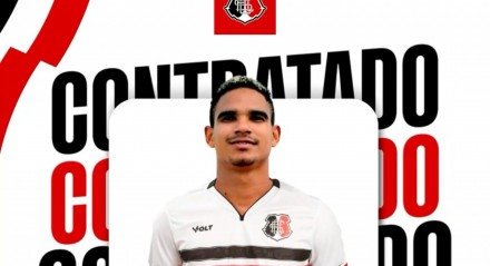 Imagem do card de divulgação produzido pelo Santa Cruz para anunciar Pedro Henrique