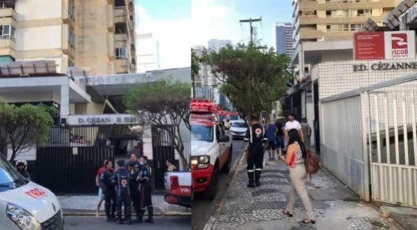 Imagens do Corpo de Bombeiros no local do acidente