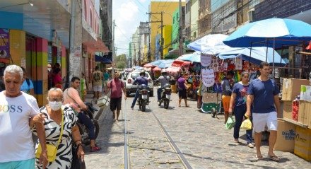 Lojas do centro do Recife.