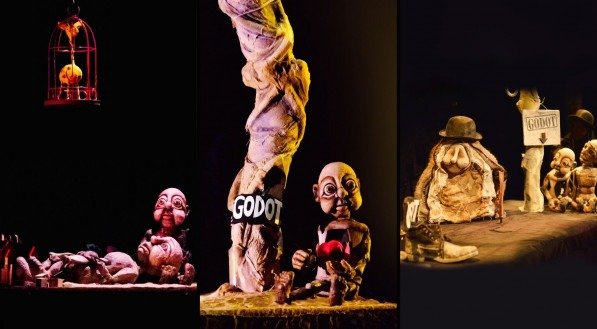 Imagem de treco da peça "Hoje, Godot Não Vem!", espetáculo infantil que chega à Caixa Cultural Recife