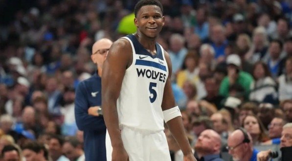 Imagem de Anthony Edwards, jogador do Minnesota Timberwolves