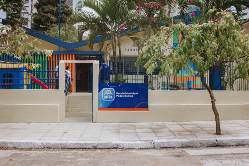 Escola Municipal Padre Donino, em Casa Forte, atende mais de 200 alunos da rede do Recife