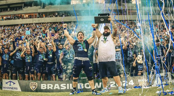 Recife Mariners &eacute; campe&atilde;o do Brasil Bowl, da BFA, na Arena Pernambuco