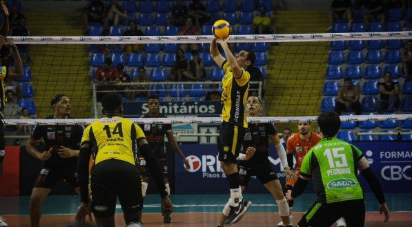 Imagem do Praia Clube em ação pela Superliga Masculina 2024-25