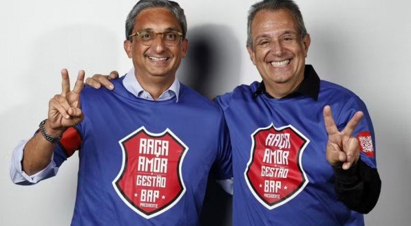 Imagem dos candidatos à presidência do Flamengo pela Chapa 1 - Raça, Amor e Gestão