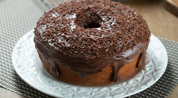 Imagem ilustrativa de um delicioso bolo de chocolate!