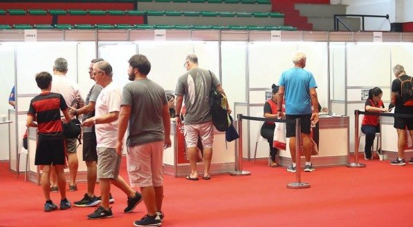 Imagem do dia da eleição do Flamengo