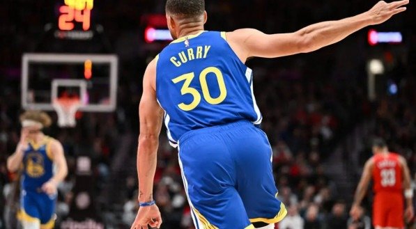 Imagem do astro Stephen Curry, do Golden State Warriors