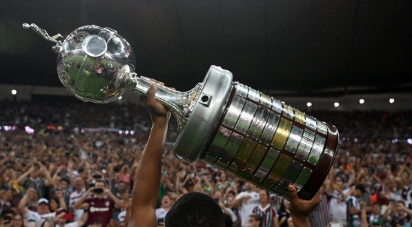 Imagem da taça da Conmebol Libertadores