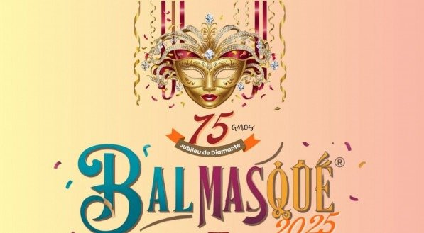 Card do 75 anos do Bal Masqué