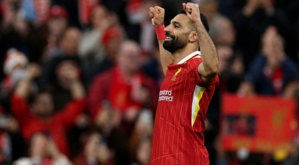 Salah comemora gol do Liverpool