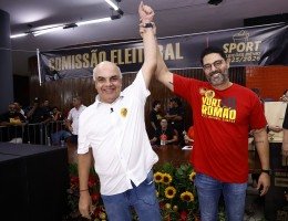 Imagem do presidente Yuri Romão nas eleições do Sport