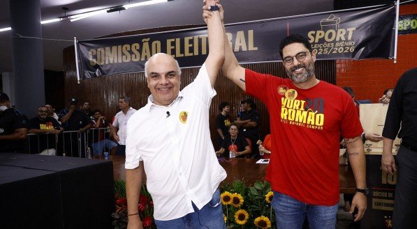 Imagem do presidente Yuri Romão nas eleições do Sport