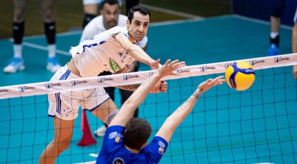 Imagem do Sada Cruzeiro em quadra pela Superliga Masculina 2024-25