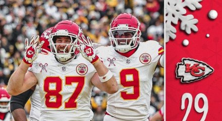 Chiefs vencem Steelers com atuação dominante e garantem liderança na AFC