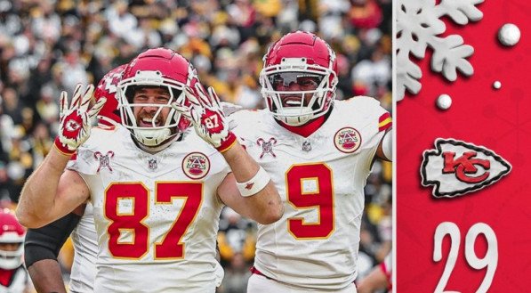 Chiefs vencem Steelers com atuação dominante e garantem liderança na AFC