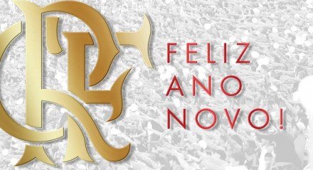 Imagem de Feliz ano novo postada pelo Flamengo